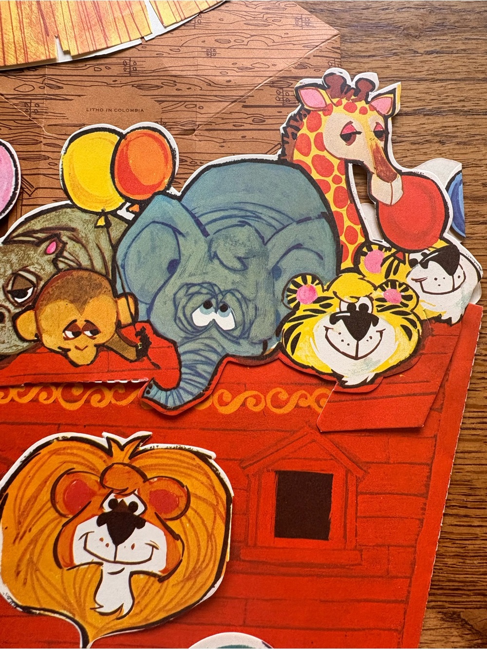 Vintage Gibson Noah’s Ark Party Pop-Up Centerpiece- Party Decor- original pkg - Picture 6 of 10